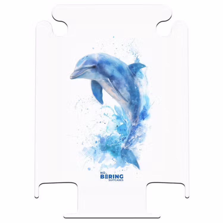 CaseSwap - Blauwe dolfijn op een witte achtergrond — 1