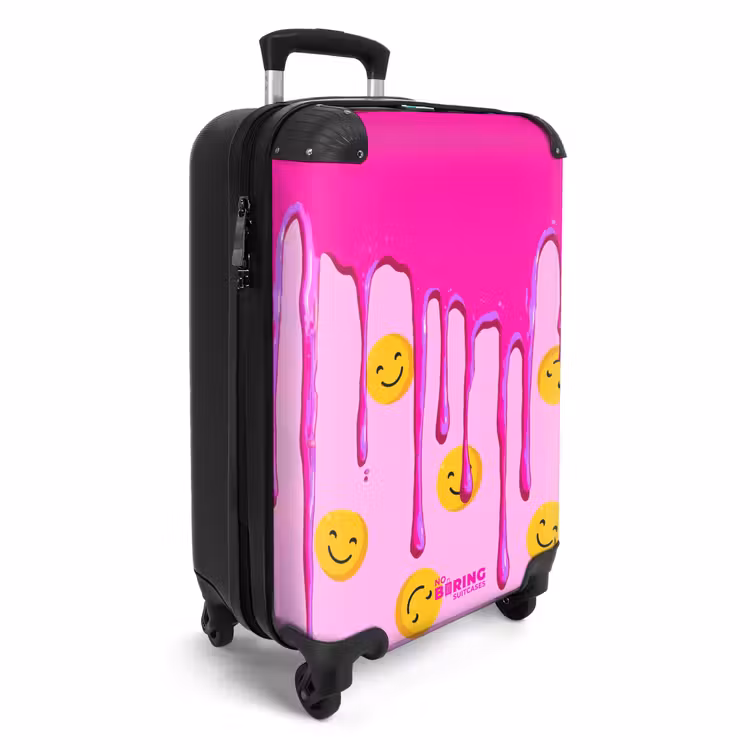 CaseSwap - Druipend roze verf over smiley's — 2