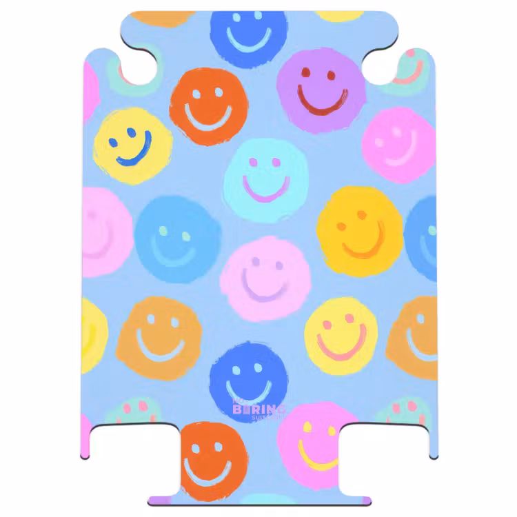 CaseSwap™ - Regenboog smiley's op een blauwe achtergrond — 1