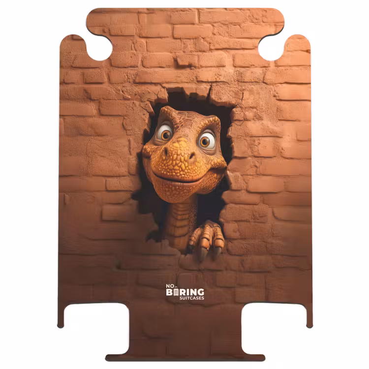 CaseSwap™ - Dino met brede lach in bakstenen muur — 1