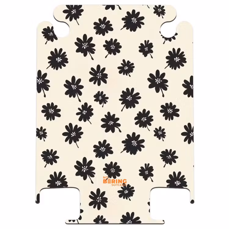 CaseSwap - Madeliefjes - Grafisch - Zwart - Beige — 1