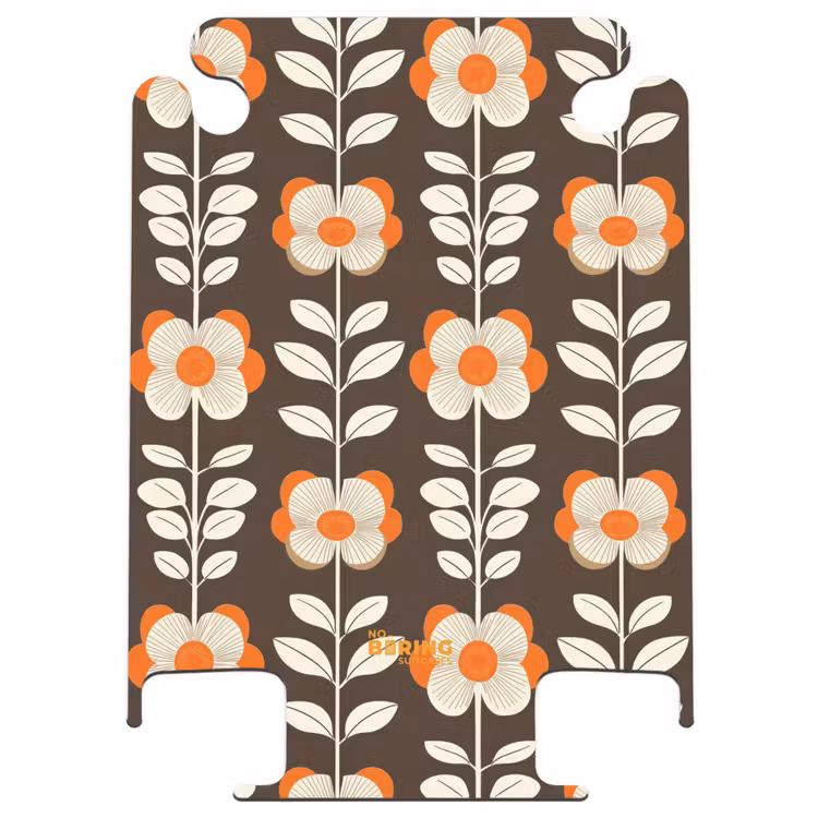 CaseSwap™ - Bloemen - Retro - Bruin — 1