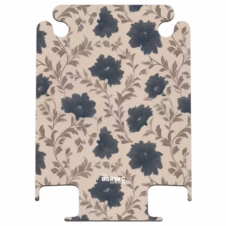 CaseSwap™ - Motief - Bloemen - Zwart - Beige — 1