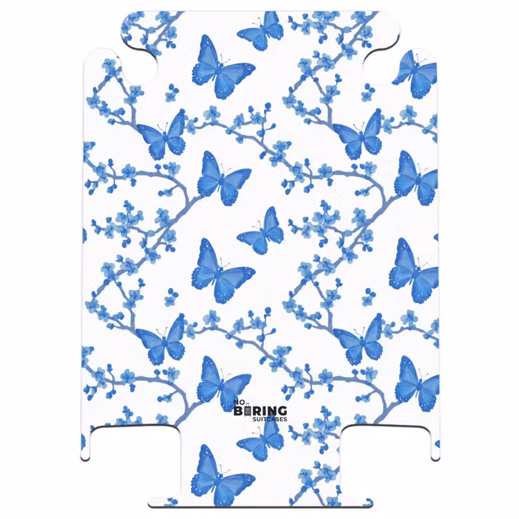 CaseSwap - Vlinder - Bloemen - Blauw — 1