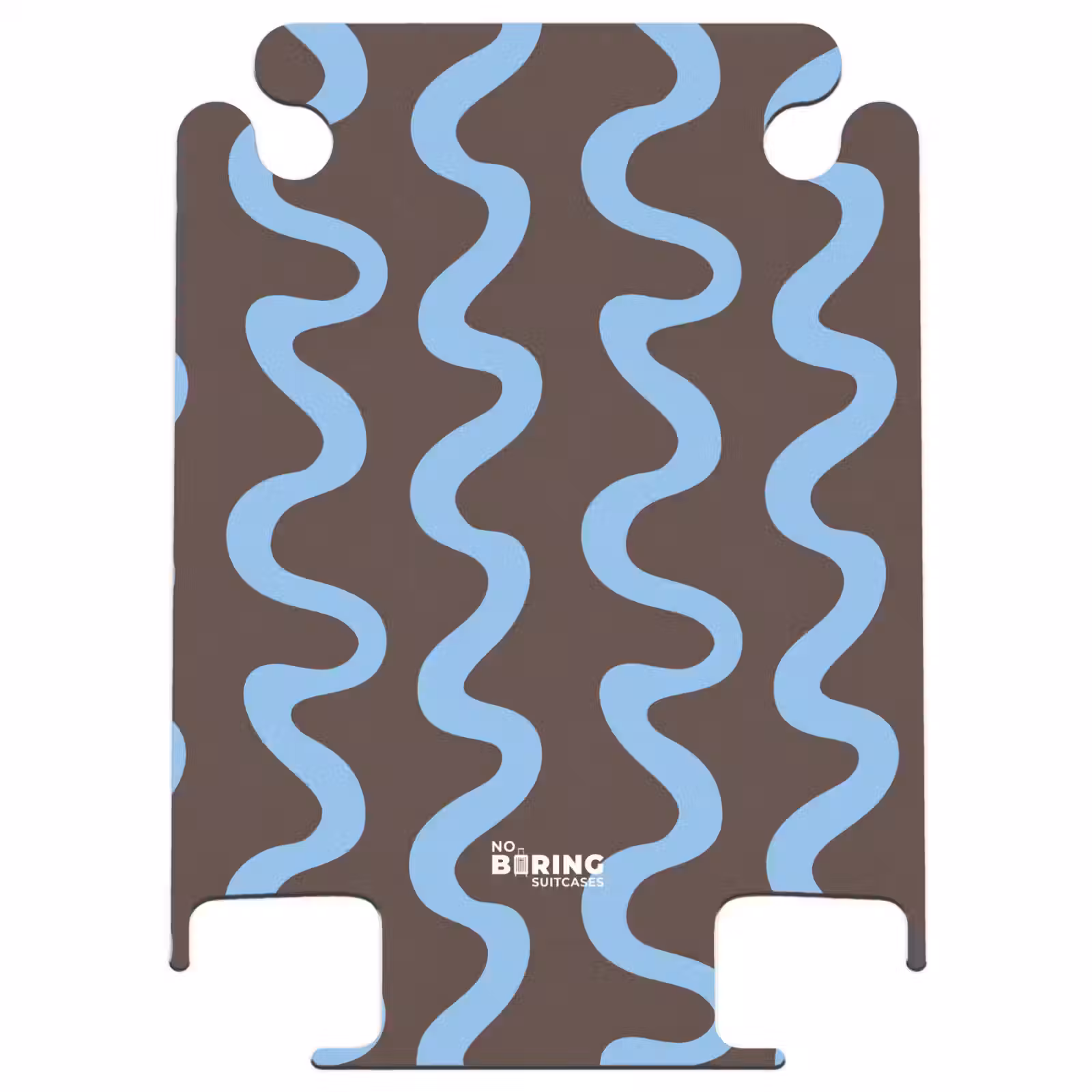 CaseSwap - Kronkelende lijnen - Blauw - Bruin - Minimalistisch — 1