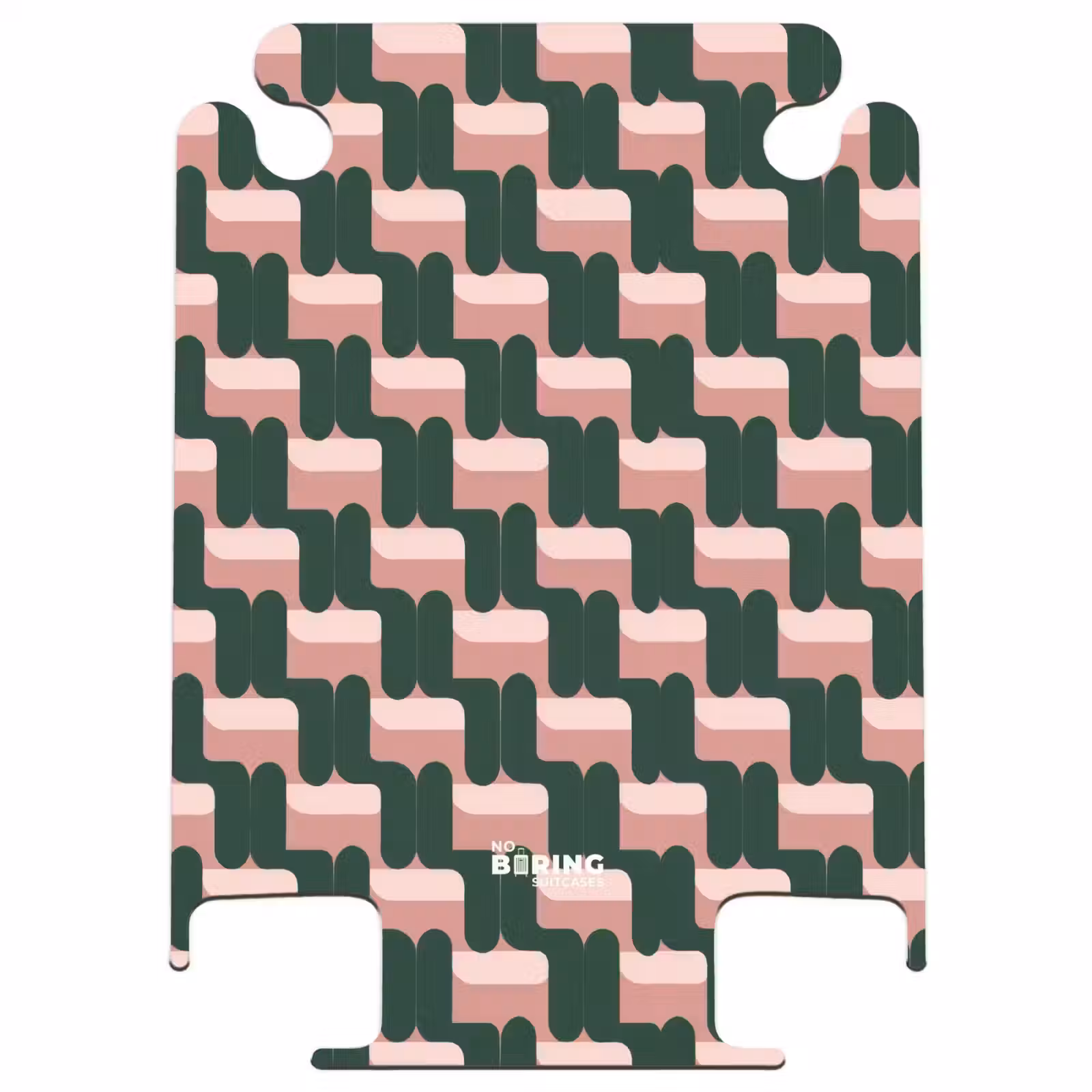 CaseSwap™ - Vlechtpatroon - Groen - Roze - Geometrisch — 1
