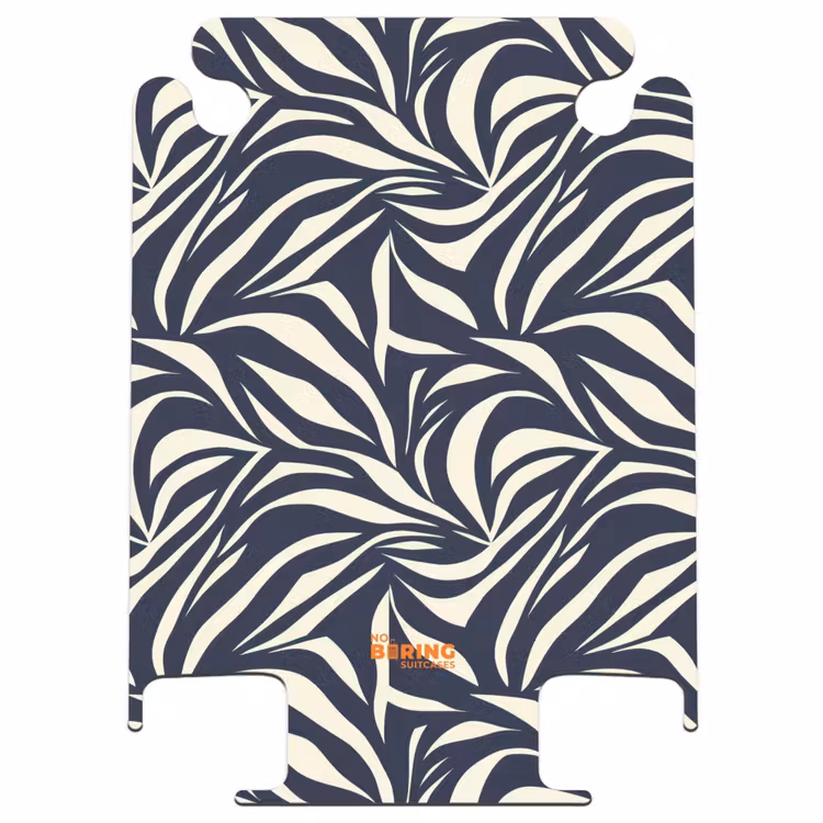CaseSwap - Bladvormen - Blauw - Patroon - Wit — 1