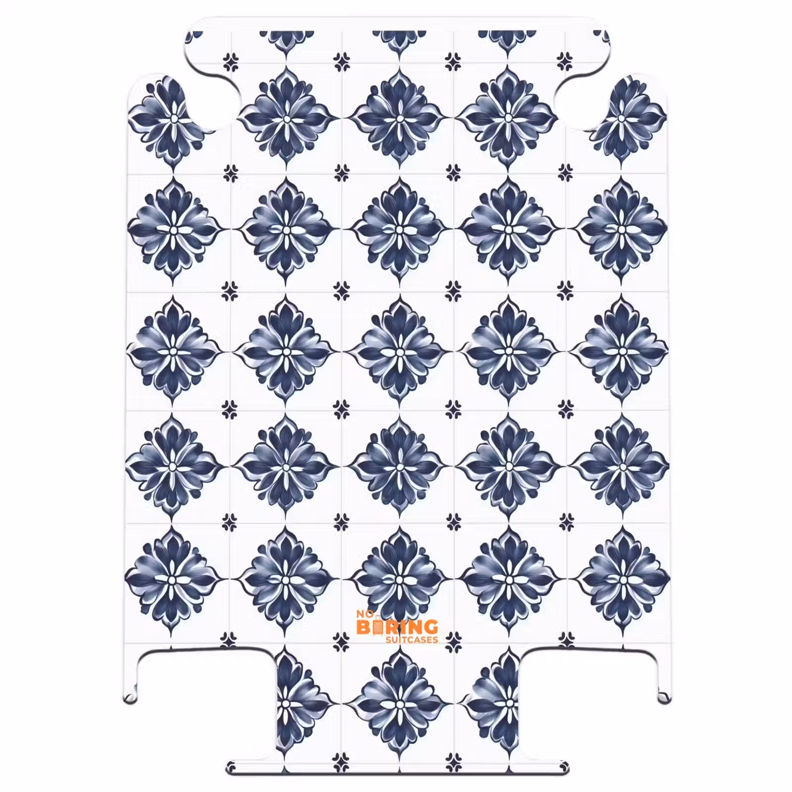 CaseSwap - Tegelmotief - Blauw - Wit - Bloem — 1