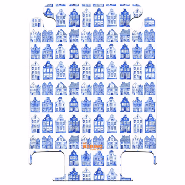 CaseSwap™ - Patroon - Huizen - Blauw — 1