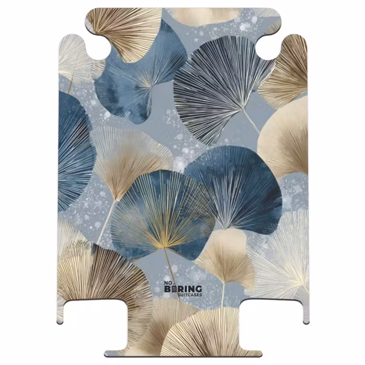 CaseSwap - Bladeren - Abstract - Goud - Blauw — 1