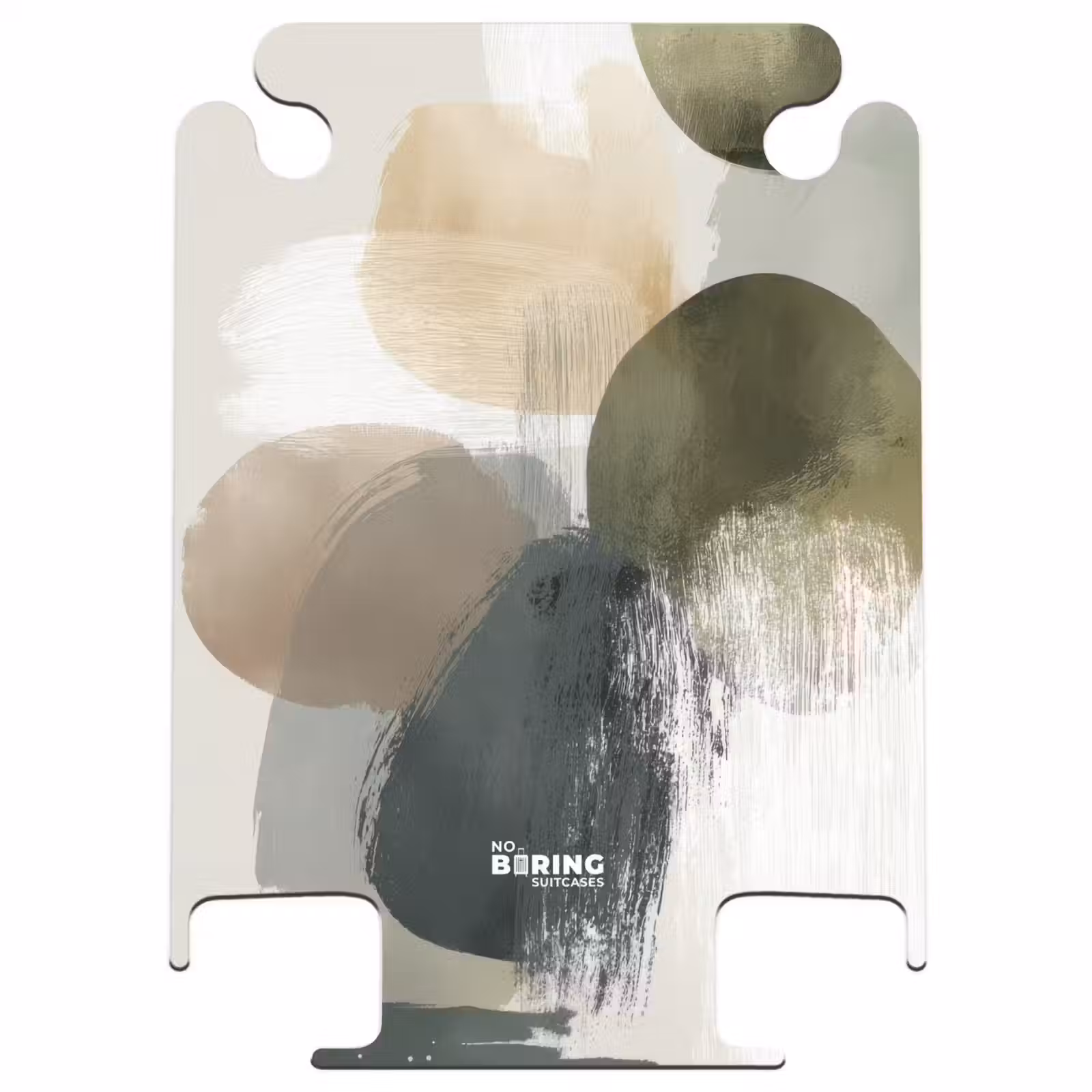 CaseSwap™ - Minimalistisch - Cirkels - Penseelstreken - Beige — 1