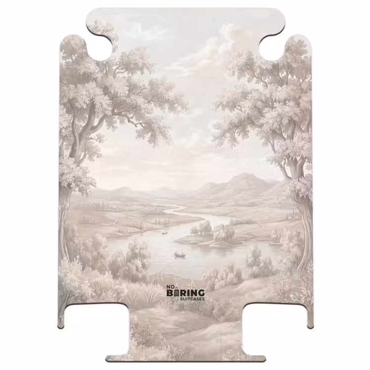 CaseSwap - Rivierlandschap - Bergen - Natuur - Vintage - Beige — 1