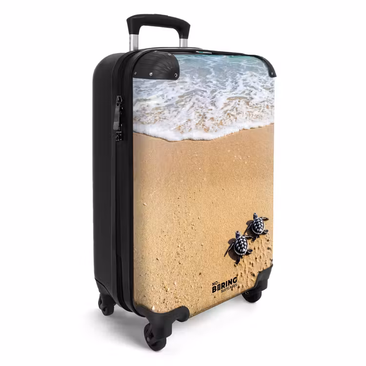 CaseSwap - Schildpad - Jong - Strand - Oceaan - Blauw — 2