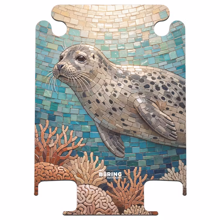 CaseSwap™ - Zeehond - Mozaïek - Onderwater - Dieren - Blauw — 1