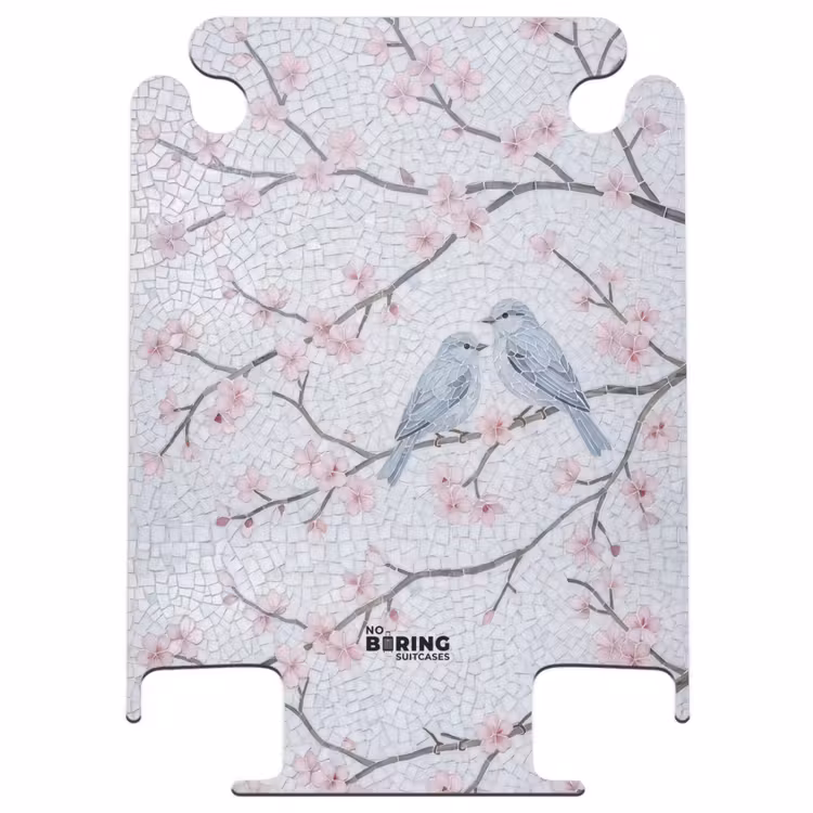 CaseSwap - Vogel - Bloemen - Natuur - Mozaïek - Roze — 1