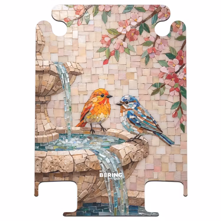 CaseSwap™ - Vogel - fontein - mozaiek - kleurrijk - dieren — 1