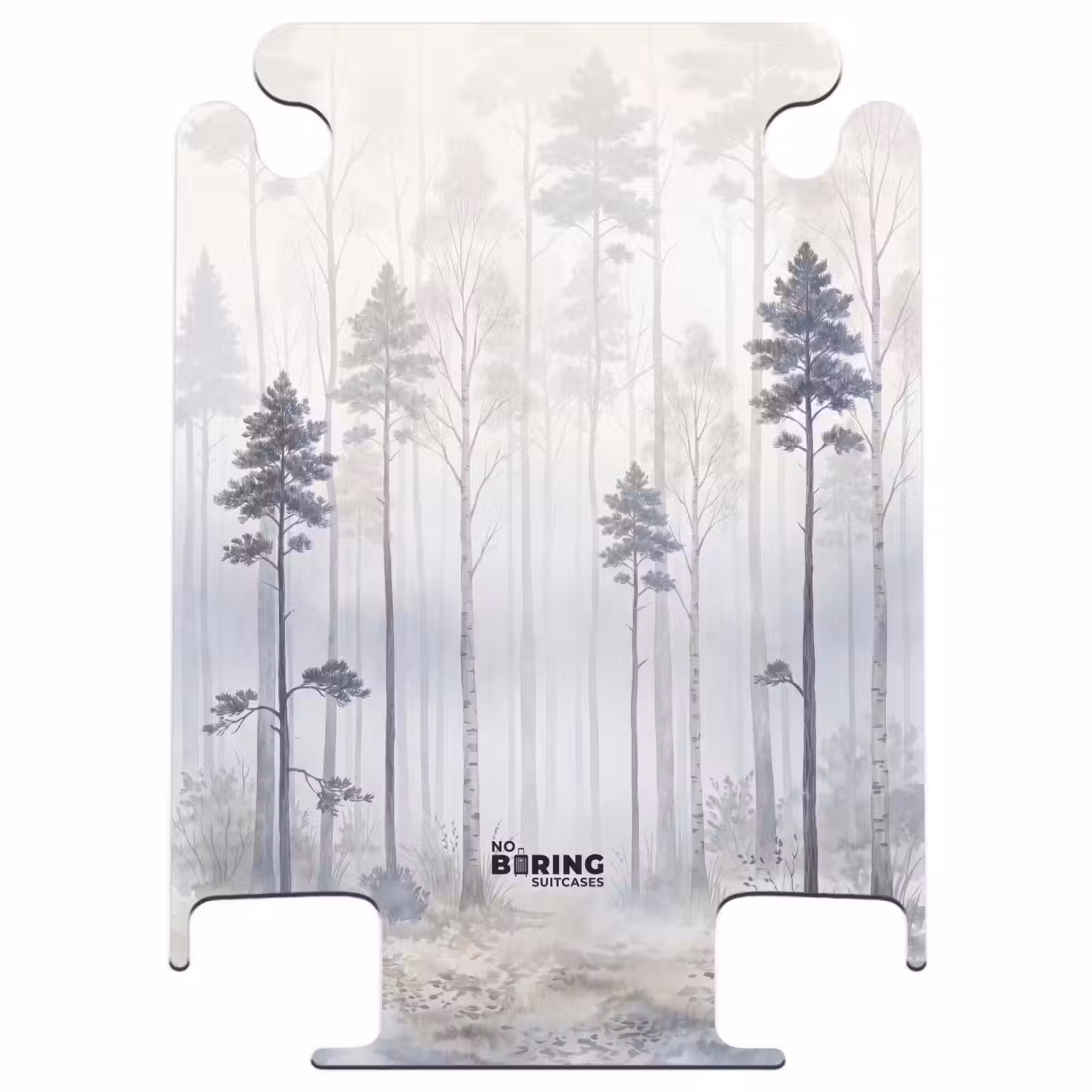 CaseSwap - Bos - Bomen - Mist - Natuur - Illustratie - Grijs — 1
