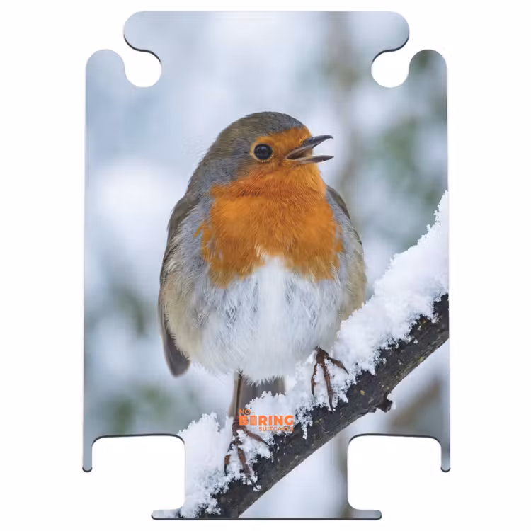 CaseSwap™ - Roodborstje - Tak - Sneeuw - Winter - Levendig — 1