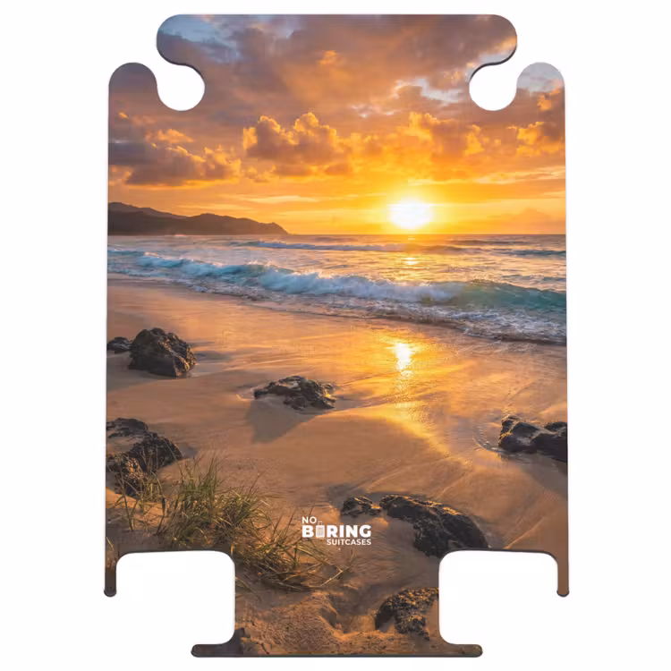 CaseSwap - Strand - Zonsondergang - Golven - Natuur - Oranje — 1