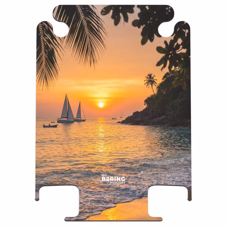 CaseSwap - Zee - Zonsondergang - Boot - Natuur - Oranje — 1