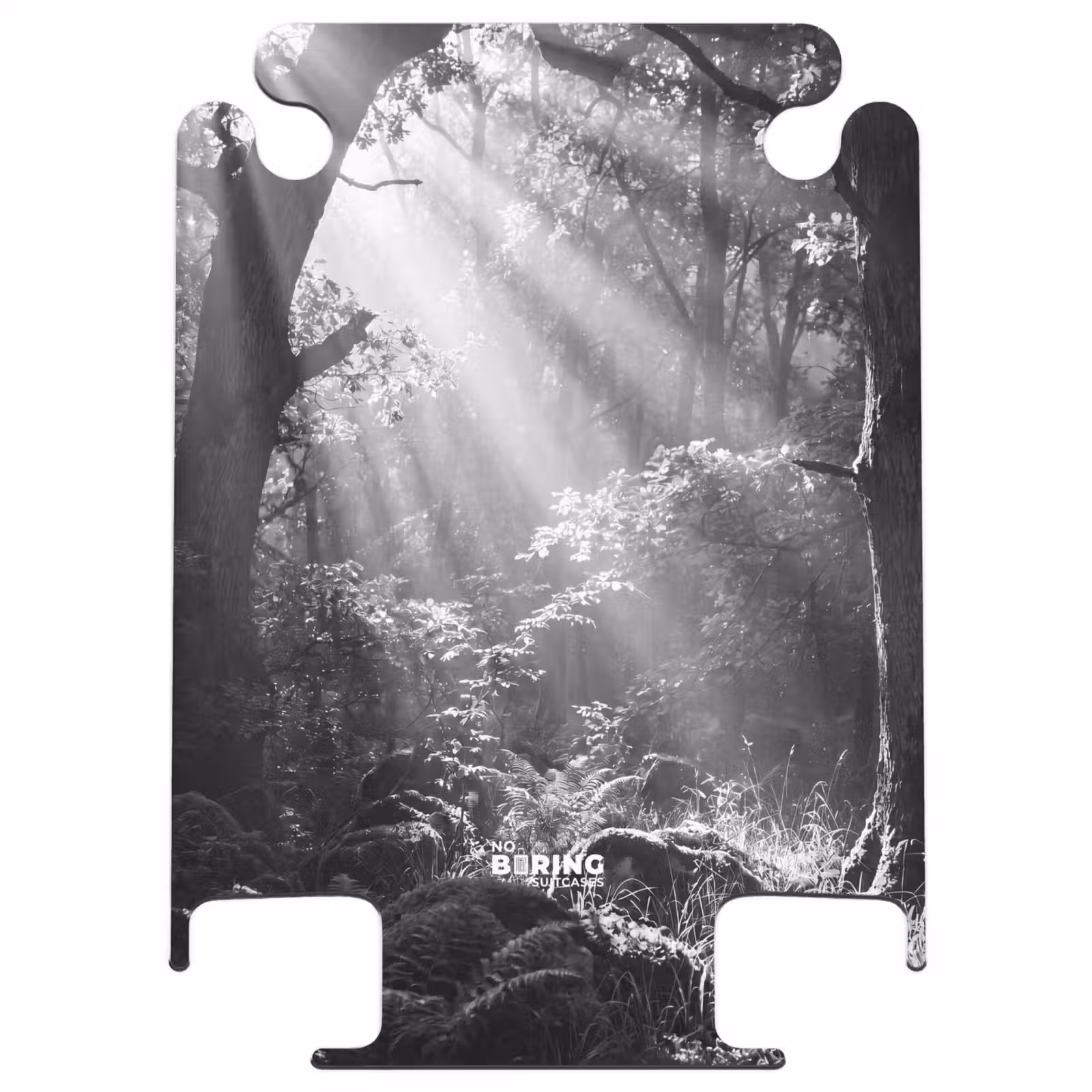CaseSwap - Bos - Lichtstralen - Natuur - Zwart-wit — 1