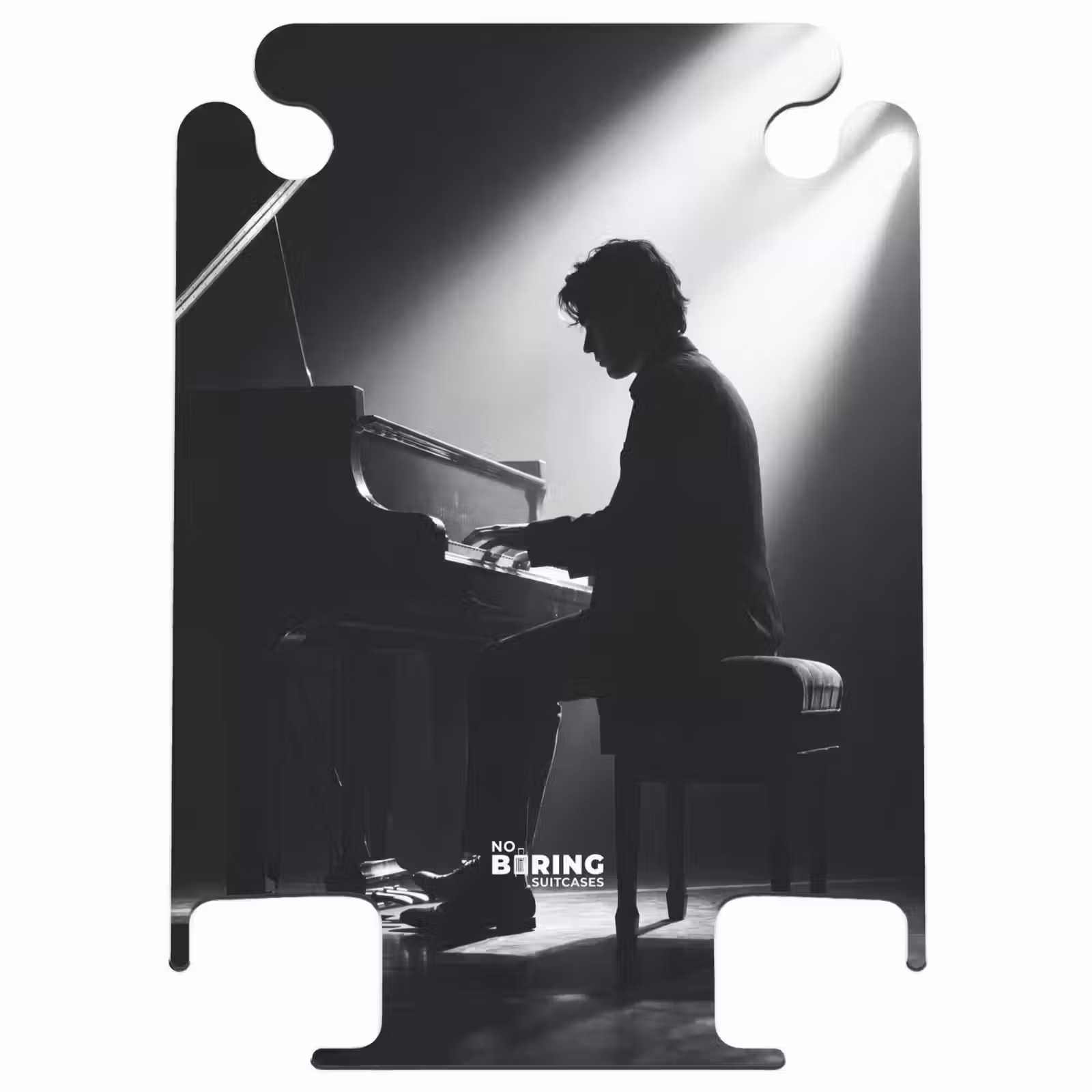 CaseSwap™ - Persoon - Piano - Muziek - Zwart-wit - Podium — 1