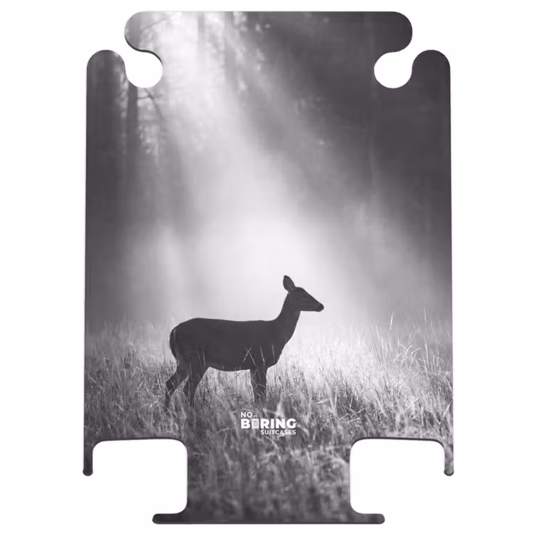 CaseSwap™ - Hert - Bos - Zonnestralen - Zwart-wit - Natuur — 1