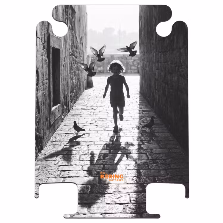 CaseSwap™ - Kind - Vogel - Straat - Zwart-wit - Spelen — 1