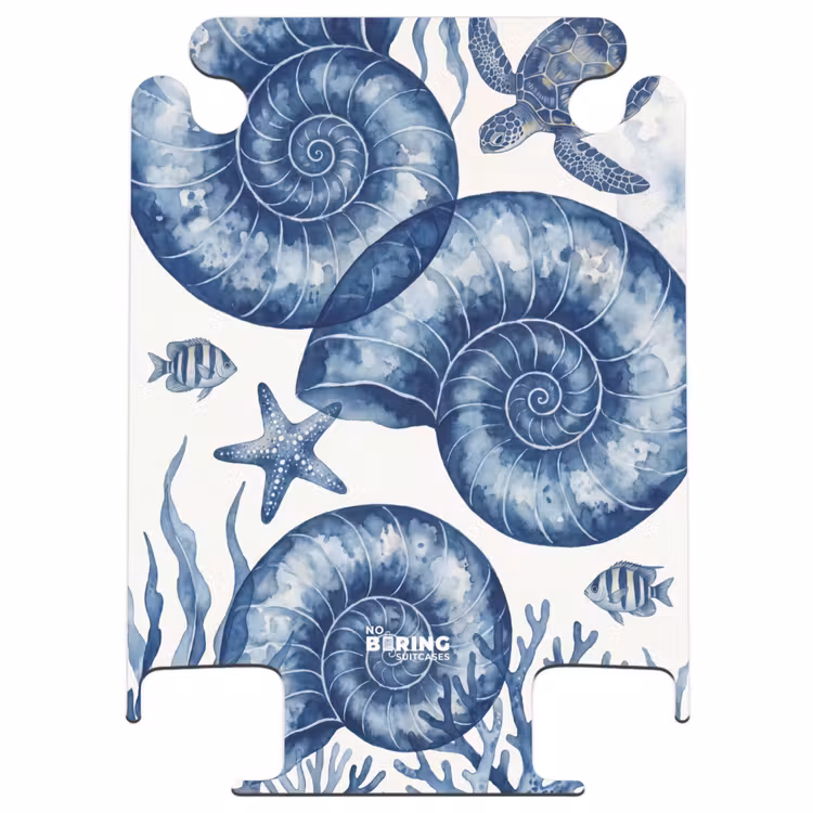 CaseSwap - Schelp - Spiraal - Zeeleven - Aquarel - Blauw — 1