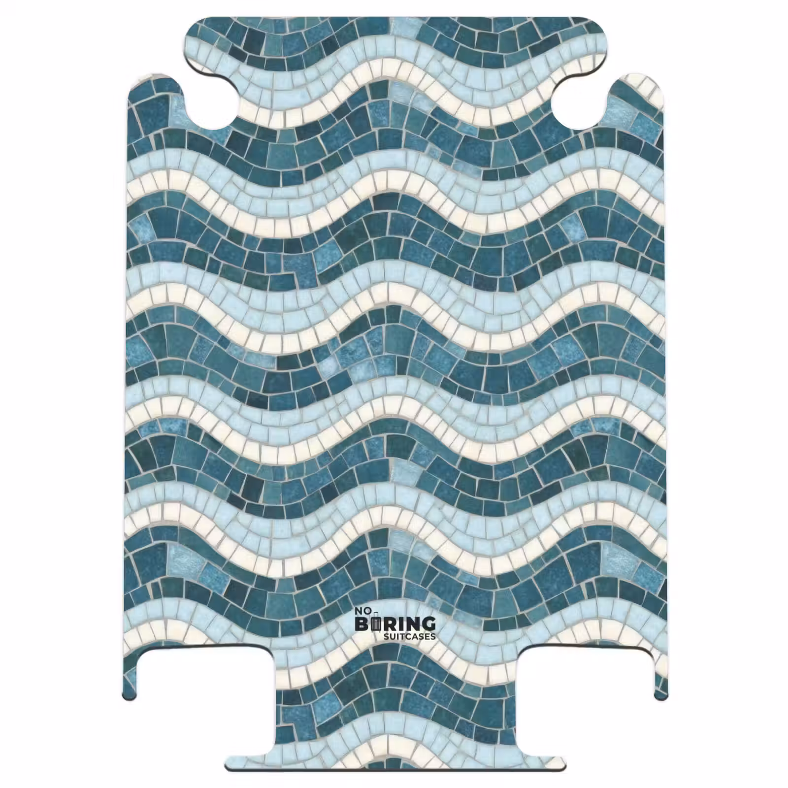 CaseSwap - Blauw - Wit - Mozaïek - Golvend — 1
