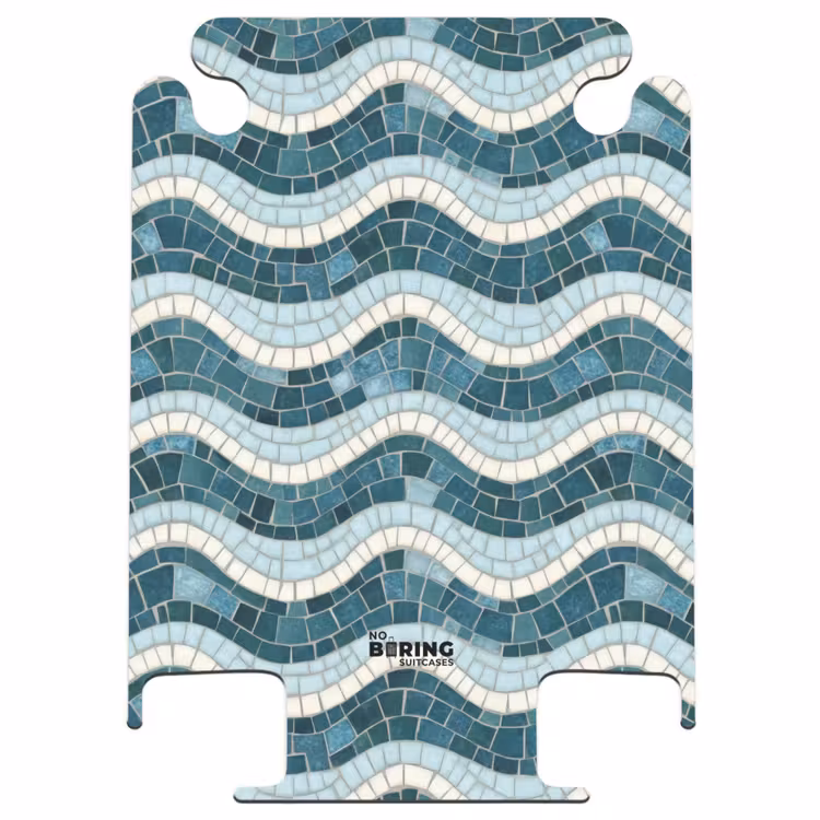 CaseSwap - Blauw - Wit - Mozaïek - Golvend — 1