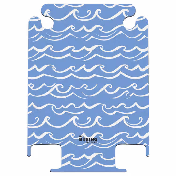 CaseSwap™ - Blauw - Wit - Simpel - Getekend - Golven — 1