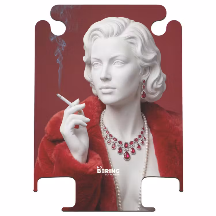CaseSwap™ - Vrouw - Bontjas - Mode - Klassiek - Rood — 1