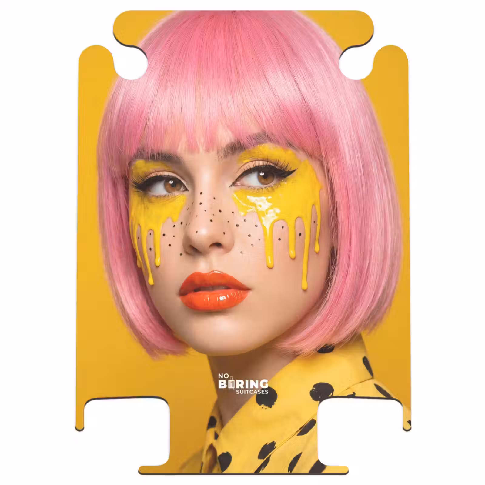 CaseSwap™ - Vrouw - Portret - Abstract - Kleurrijk - Geel — 1