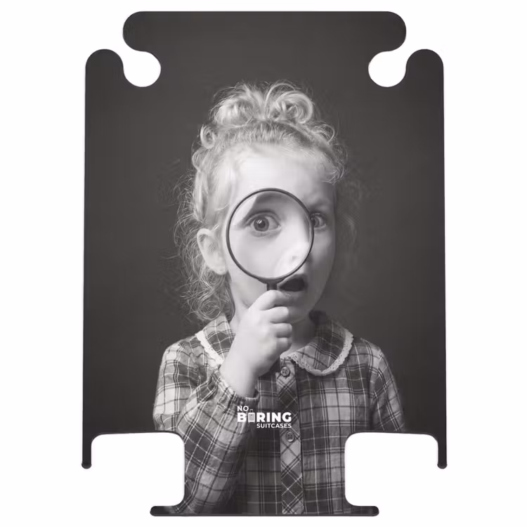 CaseSwap™ - Kind - Vergrootglas - Portret - Zwart-wit — 1