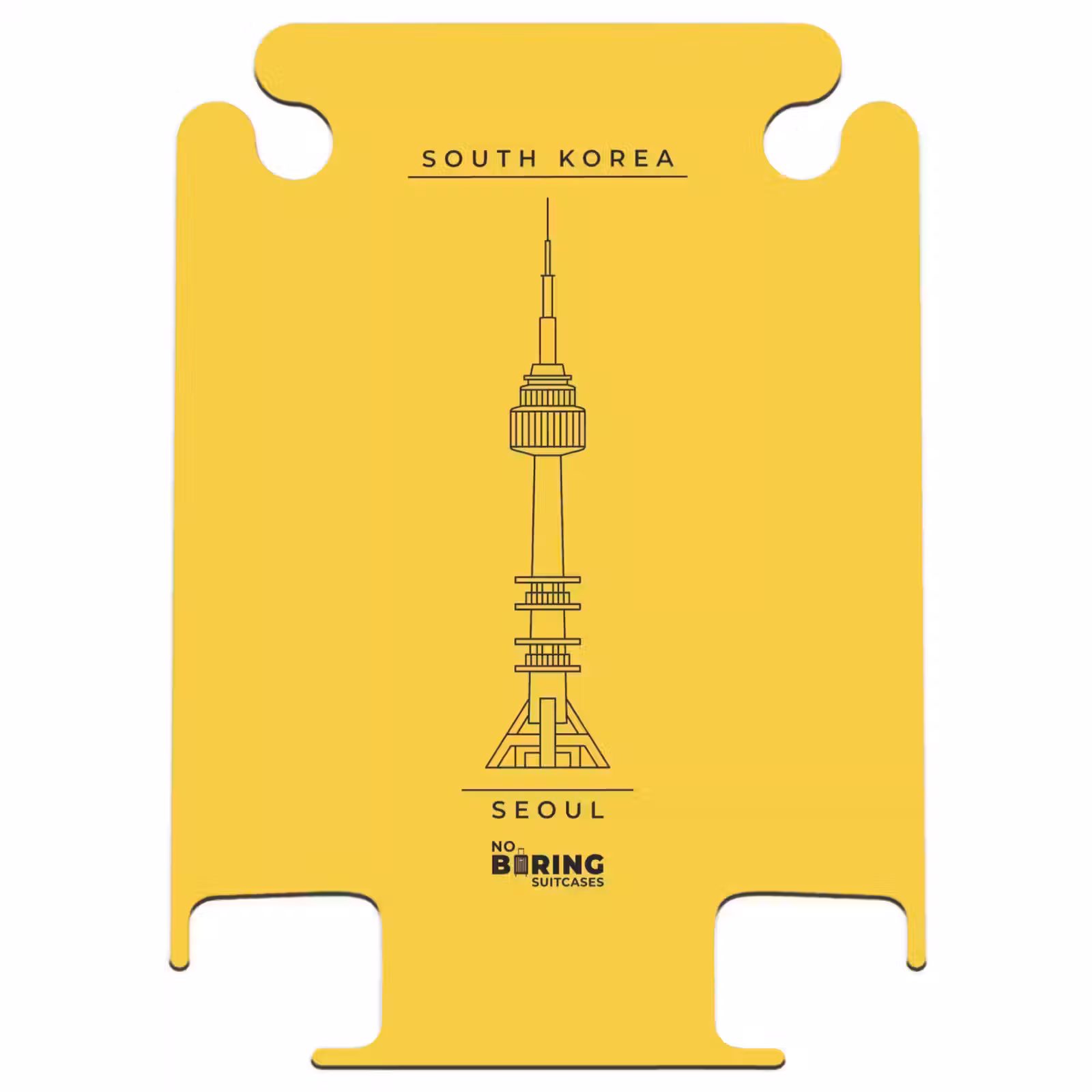 CaseSwap™ - Toren - Seoul - Architectuur - Minimalistisch - Geel — 1