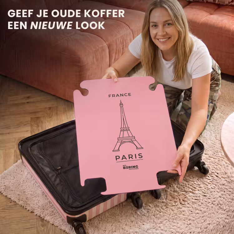 CaseSwap - Eiffeltoren - Parijs - Architectuur - Minimalistisch - Roze — 3