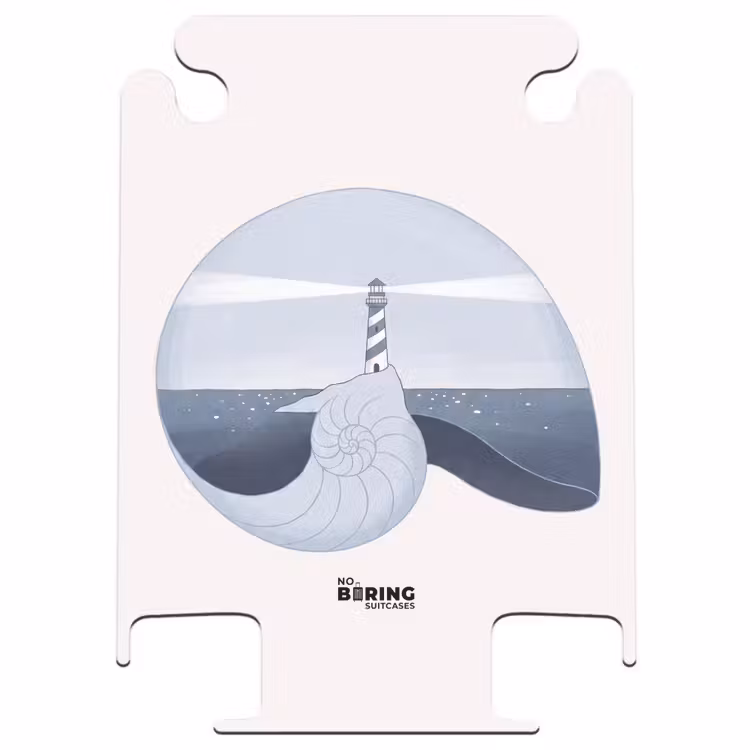 CaseSwap™ - Vuurtoren - Zee - Schelp - Abstract - Blauw — 1