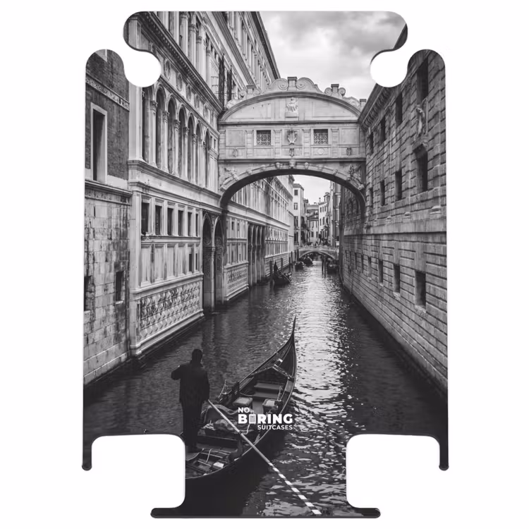 CaseSwap™ - Boot - Waterweg - Stad - Zwart - Wit - Architectuur — 1