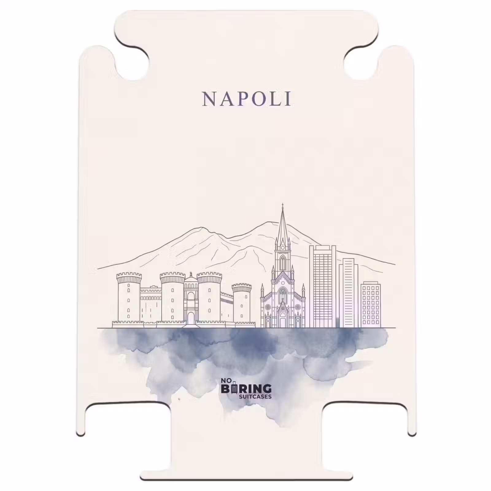 CaseSwap™ - Napels - Skyline - Italie - Lijntekening - Aquarel — 1