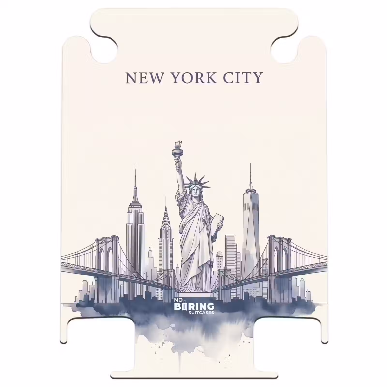 CaseSwap - New York - Vrijheidsbeeld - Skyline - Illustratie - Blauw — 1