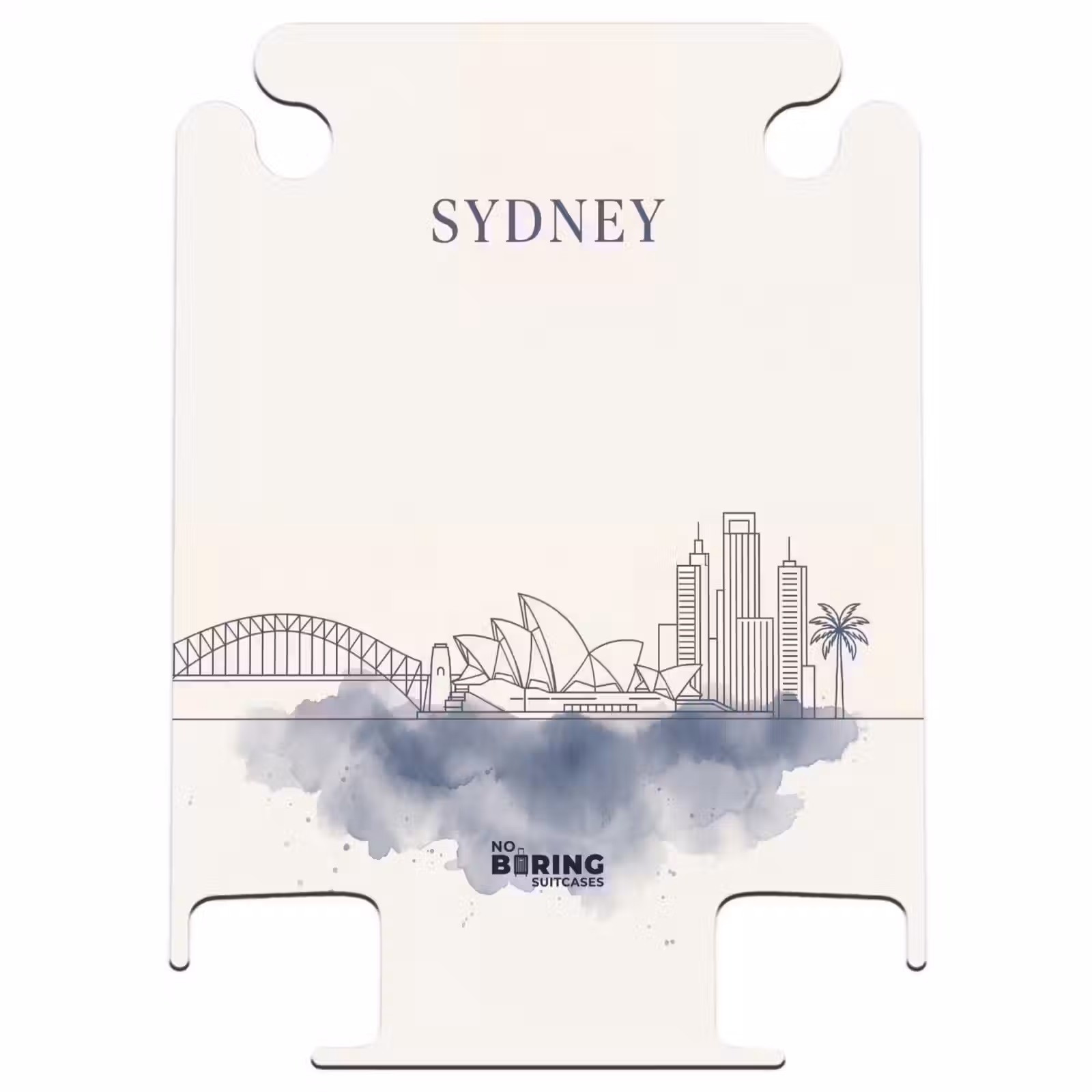 CaseSwap™ - Stad - Skyline - Architectuur - Minimalistisch - Blauw — 1