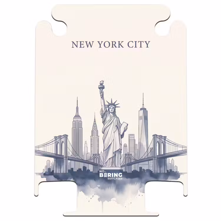 CaseSwap - New York - Vrijheidsbeeld - Skyline - Illustratie - Blauw — 1