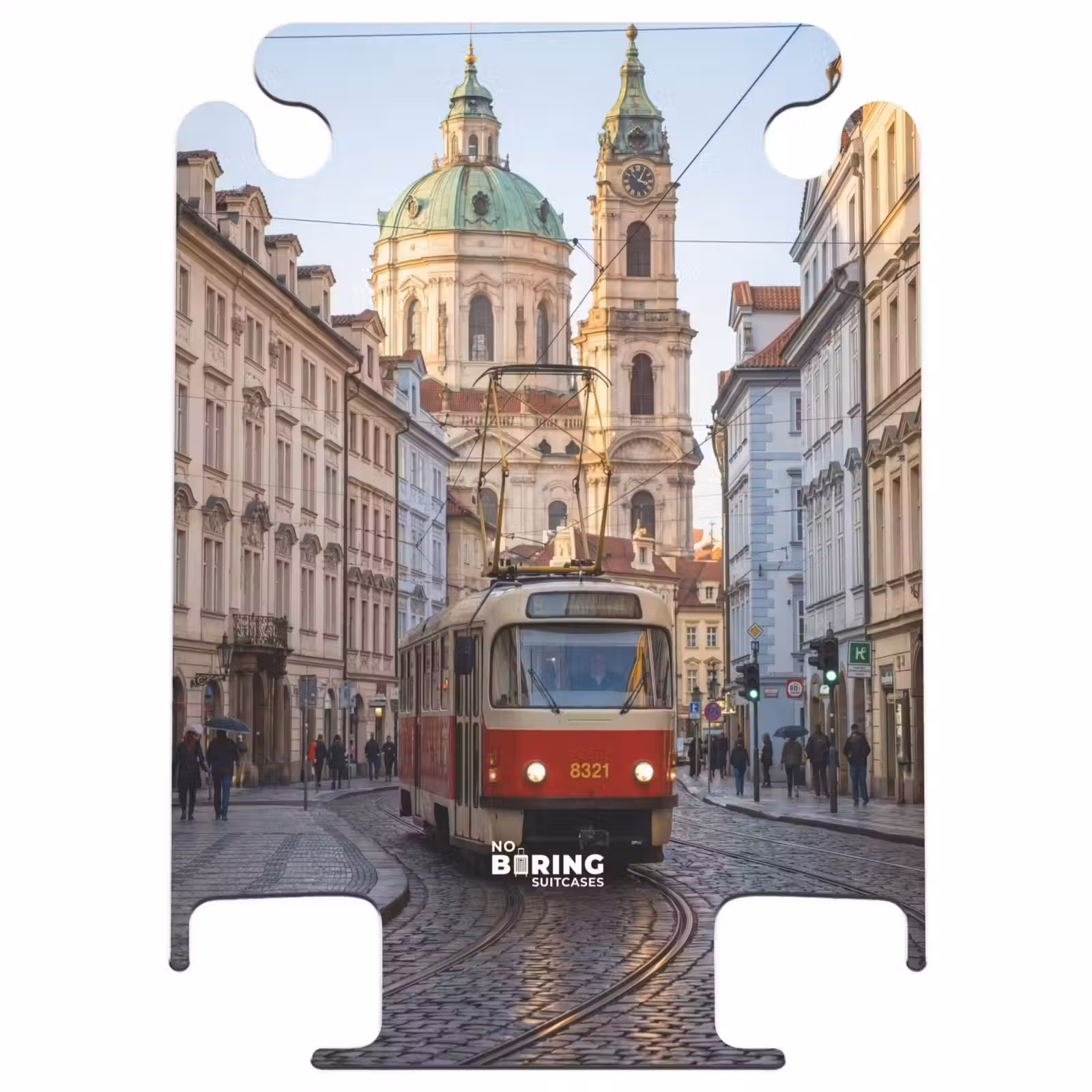 CaseSwap™ - Tram - Straat - Stadsgezicht - Klassiek - Rood — 1