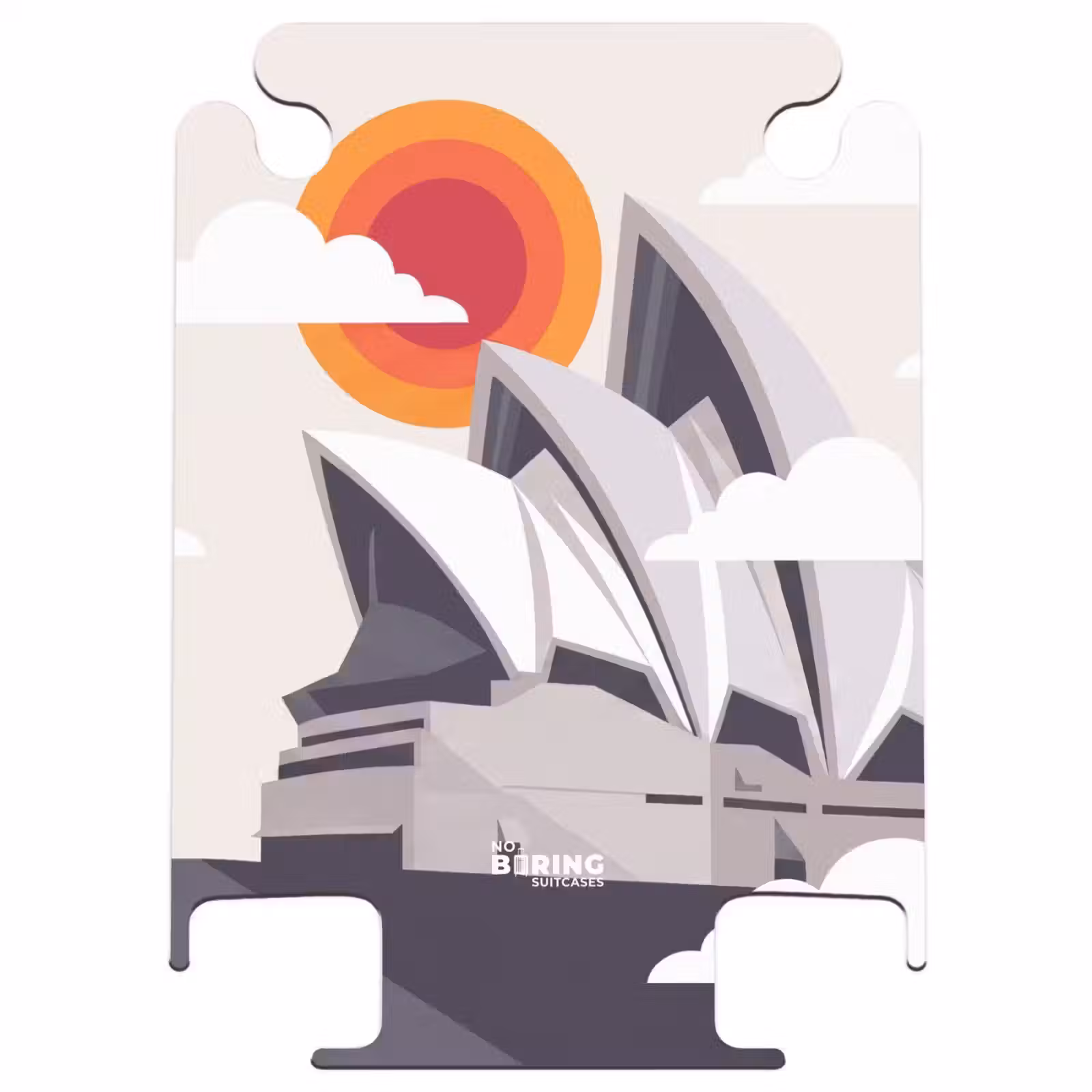 CaseSwap™ - Architectuur - Stadsgezicht - Modern - Grijs - Oranje — 1