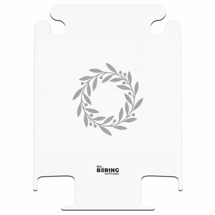 CaseSwap™ - Krans - Bladeren - Natuur - Minimalistisch - Grijs — 1