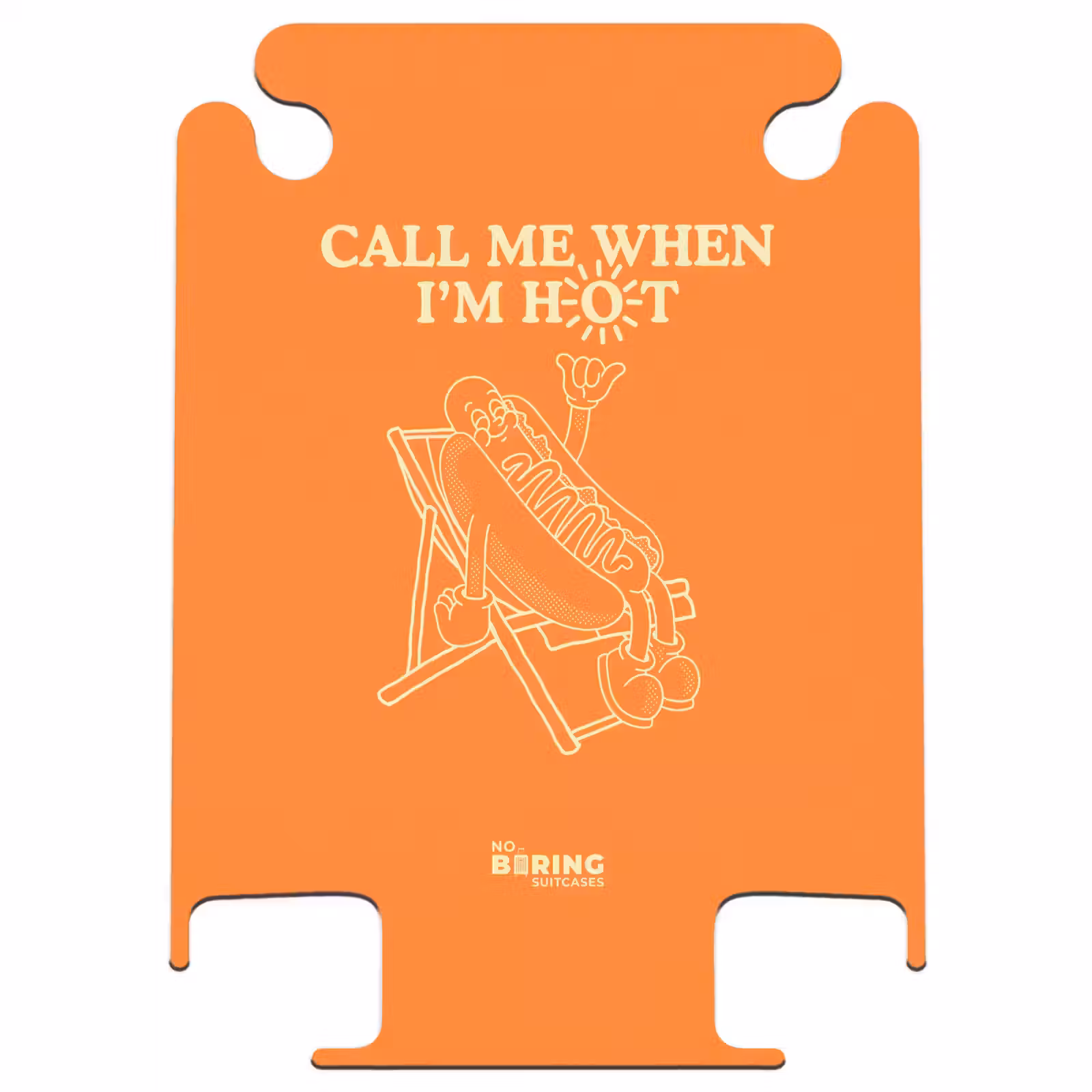 CaseSwap™ - Oranje - Hotdog - Zon - Wit — 1