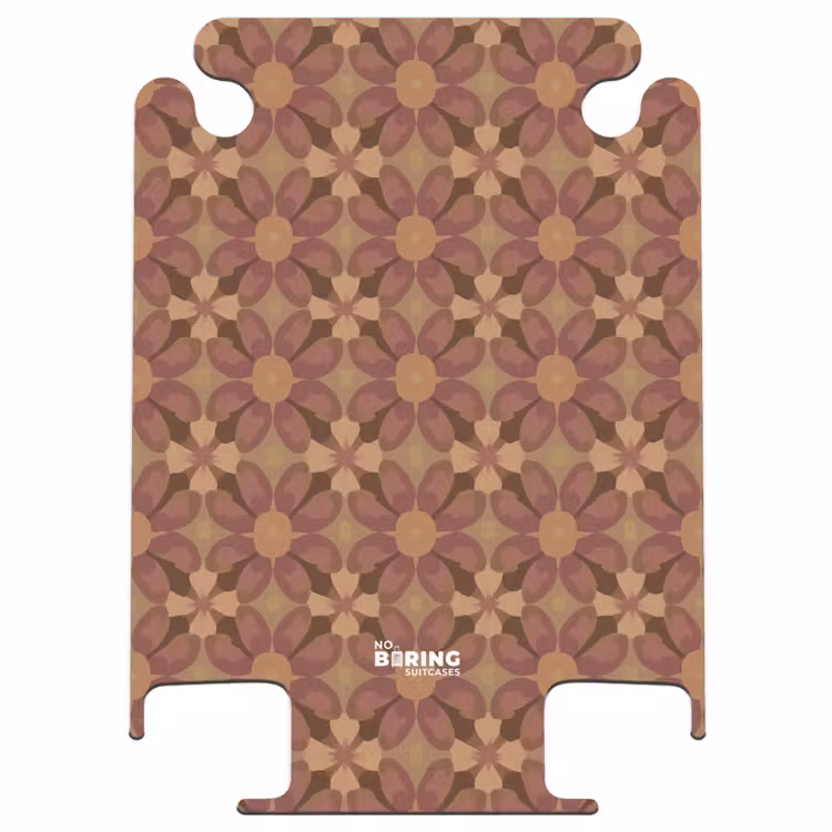 CaseSwap™ - Retro - Bloemen - Bruin — 1