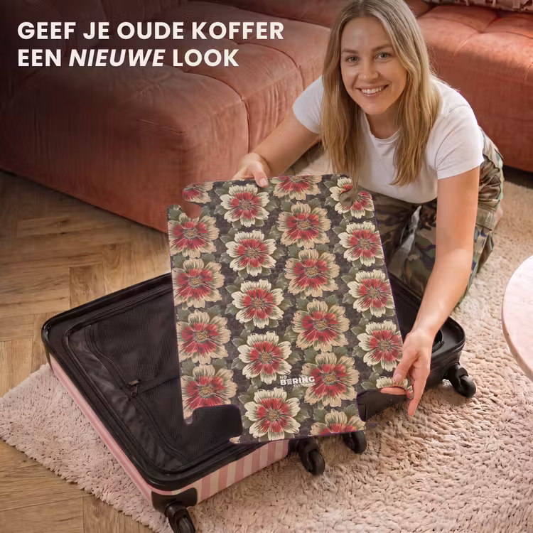 CaseSwap™ - Bloemen - Klassiek - Patroon - Rood — 3