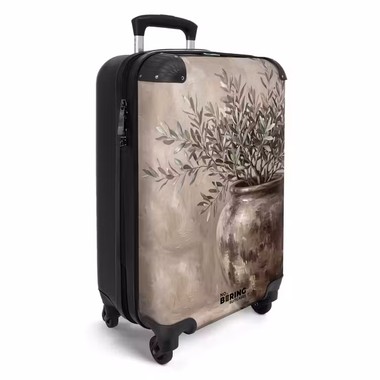 CaseSwap™ - Olijfplant - Aardenpot - Abstract - Beige — 2